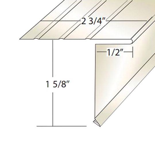 Quality Aluminum Products Style "D" Aluminum Overhang Drip Edge Norwegian Wood