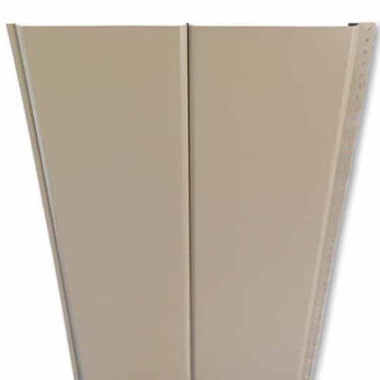 Mastic Endurance Double 6" Solid V-Groove Aluminum Soffit Panel Royal Brown