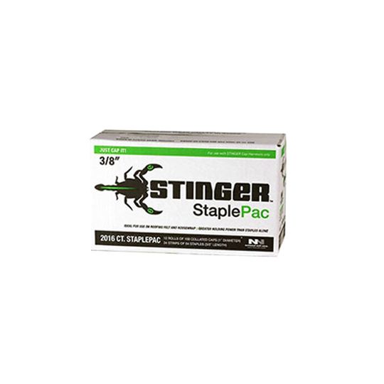National Nail 3/8" STINGER&reg; StaplePac - Box of 2,016
