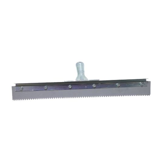 The Brush Man 18" Serrated Edge Floor Squeegee with 1/4" V-Notch