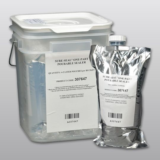 Carlisle SynTec Sure-Seal&reg; EPDM One Part Pourable Sealer 1/2 Gallon Individual Pouch Black