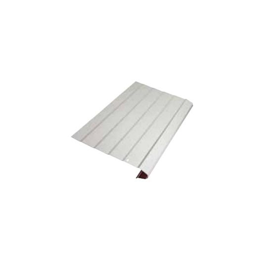 Quality Edge .024" x 13-1/2" x 61" TruGuard Aluminum Gutter Protection Panel Only Mocha