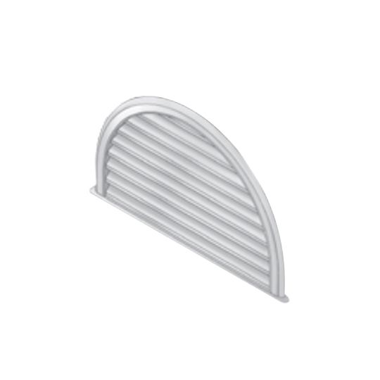 Royal Building Products 32" x 20" Half Round Vent White