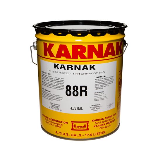 Karnak #88R Rubberized Waterproofing - 5 Gallon Pail Black