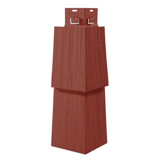 CertainTeed Siding Cedar Impressions&reg; Double 7" Staggered Perfection Mitered Corner Post Herringbone