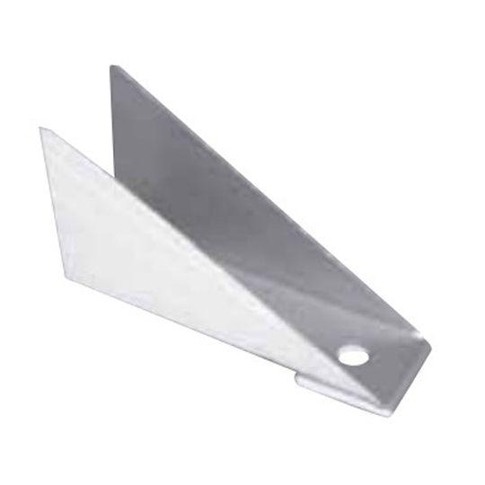 Berger Building Products 2" x 5" Painted Aluminum Tall Gutter Wedge White
