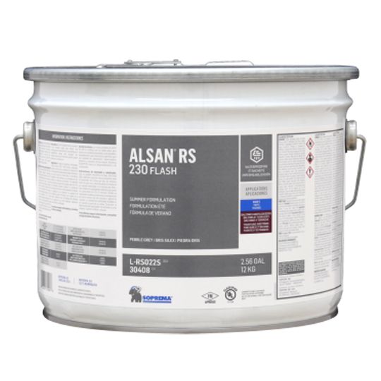 Soprema ALSAN&reg; RS 230 Flash - Summer Grade 2.6 Gallon Pail Pebble Grey