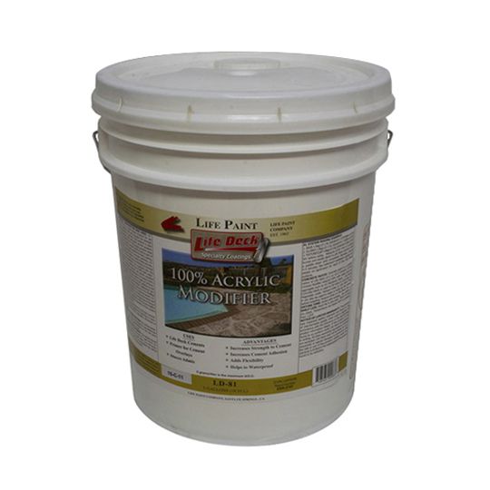Life Paint Acrylic Cement Modifier - 5 Gallon Pail White