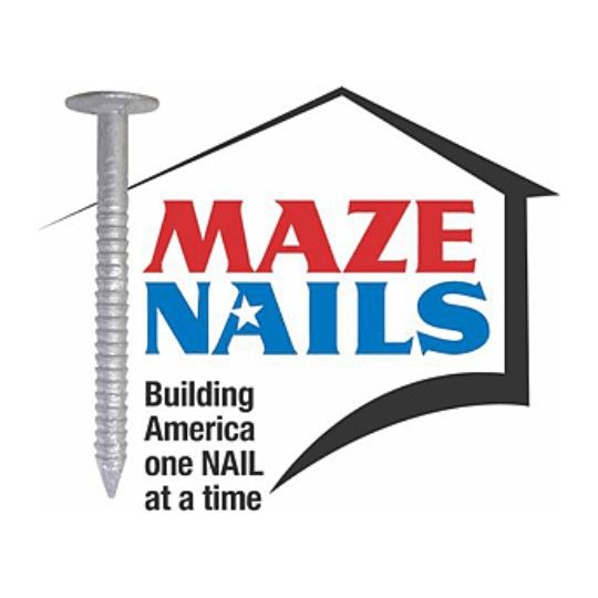 Maze Nails 3" STORMGUARD&reg; Double Hot-Dip Galvanized Ring Shank Insulation Roof Deck/Ridge Vent Nails - 5 Lb. Box