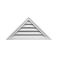 Fypon Molded Millwork 60" x 25" Decorative Triangle Louver