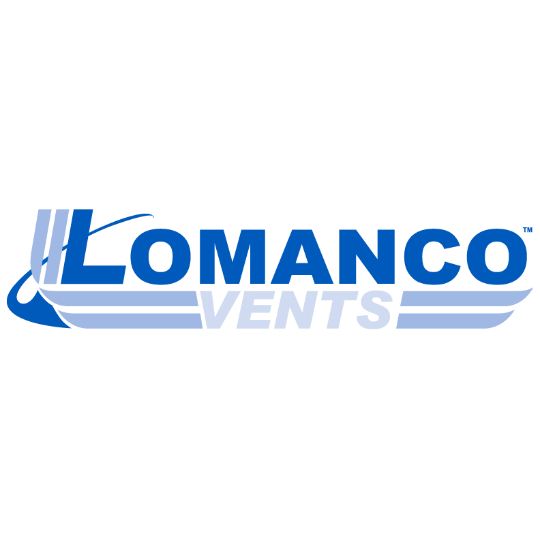 Lomanco Model 750-GS Galvanized Slant Back Static Roof Louver with Screen Mill