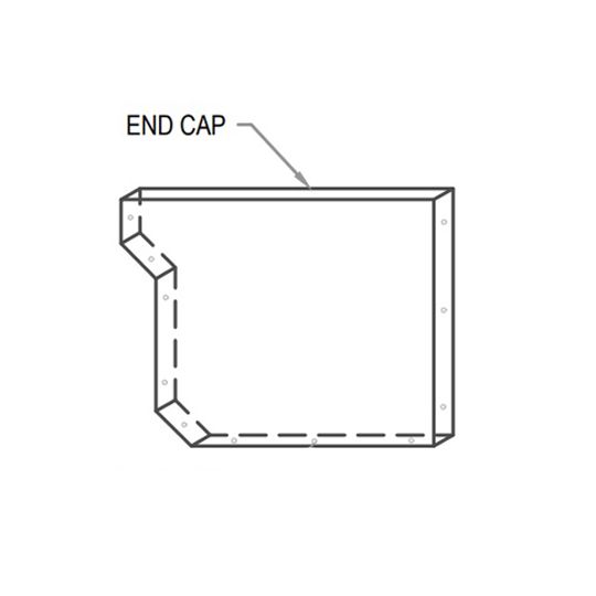 Dimensional Metals Right Gutter End Cap
