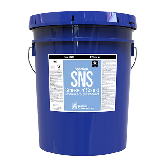 STI - Firestop Authority SpecSeal&reg; SNS Smoke 'N' Sound Acoustical Sealant 5 Gallon Pail White
