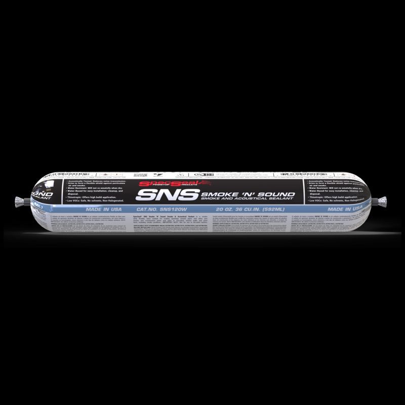 STI - Firestop Authority STI SNS120W Smoke & Sound Acoustical Sealant - 20 Oz. Sausage