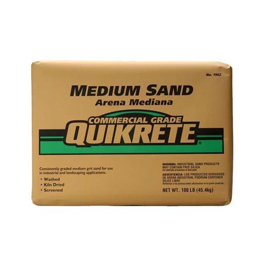 QUIKRETE #20 Grit Commercial Grade Sand - 100 Lb. Bag
