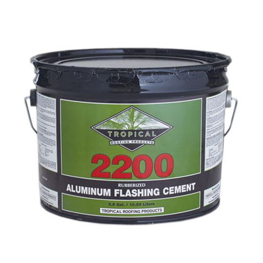 Tropical Roofing Products 2200 Rubberized Aluminum Flashing Cement - 3 Gallon Pail