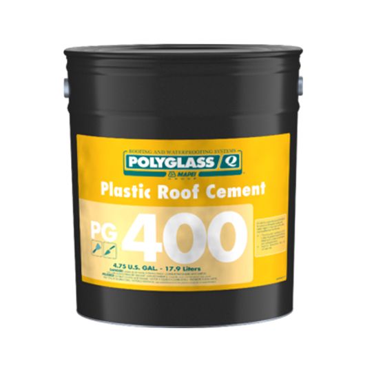 Polyglass PG 400 Plastic Roof Cement 1 Gallon Pail