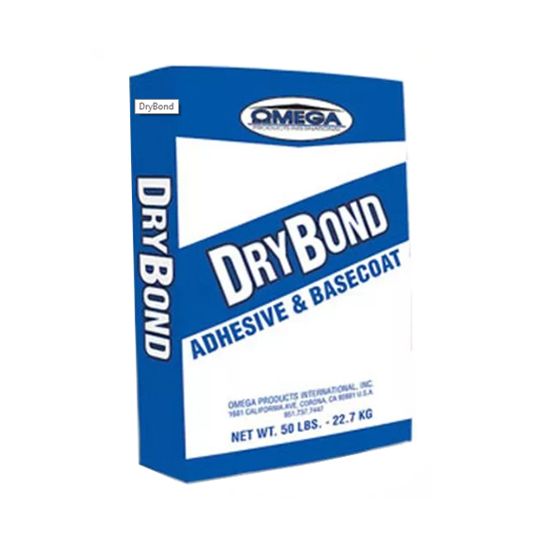 Omega Products International DryBond Adhesive Base Coat - 50 Lb. Bag Grey