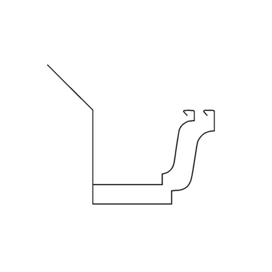 16 Oz. 6" x 20' KStyle Copper Gutter HiBack