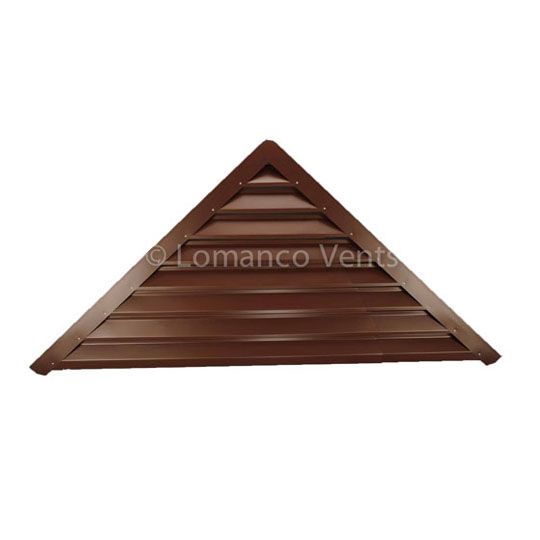 Lomanco Model-908 Adjustable Vari-Pitch Triangular Gable Louver Brown