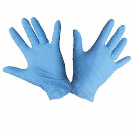 C&R Manufacturing Powder Free Nitrile Gloves Blue