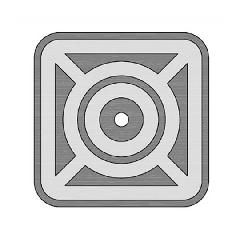 Duro-Last 3" Square Metal Plate - Carton of 500