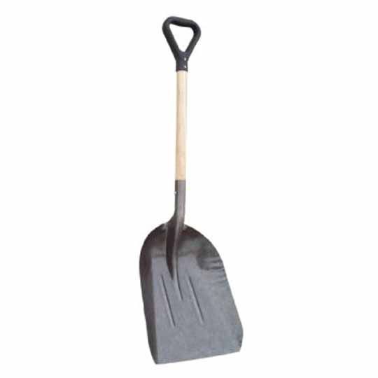C&R Manufacturing #10 Steel Scoop Shovel with Wood D-Handle