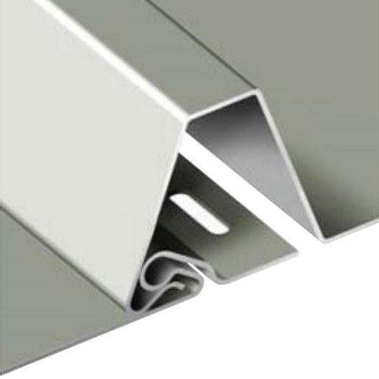 Atas Metals .032 x 12" x 1-1/4" Smooth Aluminum Eco-Seam Panel