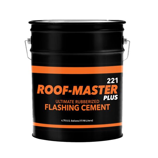 United Asphalt (New Jersey) Roof-Master Plus 221 Ultimate Rubberized Flashing Cement - Winter Grade - 5 Gallon Pail