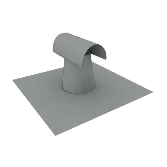 4" Aluminum Roof Jack TTop with ClosedIn Screen