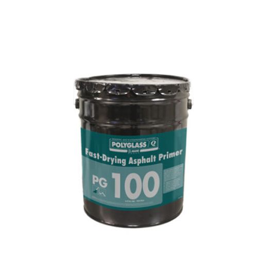 Polyglass PG 100 Fast-Drying Asphalt Primer 5 Gallon Pail