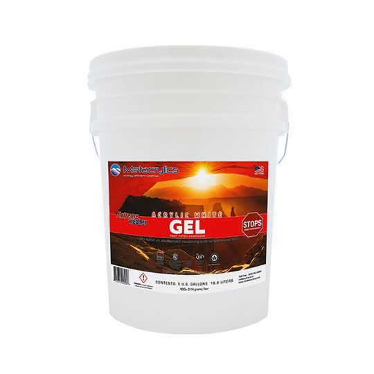 Acrylic Gel Elastomeric Roof Mastic 5 Gallon Pail