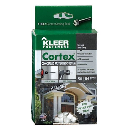 Smooth Cortex Fasteners 50 Lin. Ft. Box