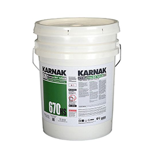 Karnak #670HS Karna-Sil Ultra High Solids Low Voc Silicone Coating - 5 Gallon Pail White