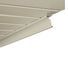 Quality Edge .019" x 10' Aluminum Cove Soffit Receiver