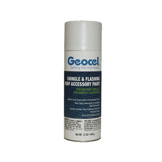 Geocel Shingle & Flashing Roof Accessory Paint - 12 Oz. Can Weathered Wood