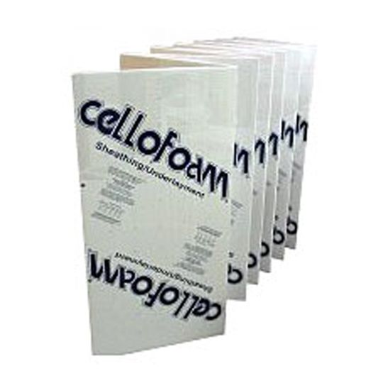 Cellofoam North America (1/2" to 2-1/2") x 4' x 4' Tapered EPS Insulation 1.25 Lb. Density