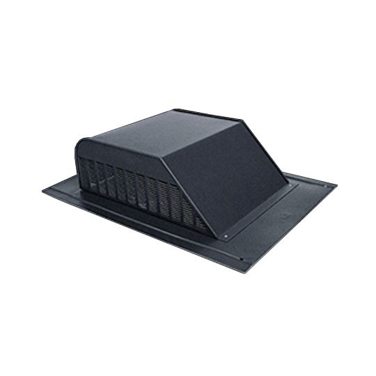 GAF MasterFlow&reg; 960 Series Aluminum Slant-Back Roof Louver with Weather Filter Black