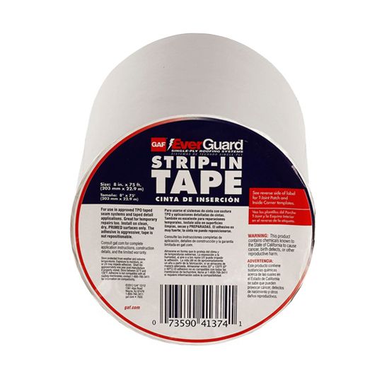 GAF 8" x 75' EverGuard&reg; TPO Strip-In Tape
