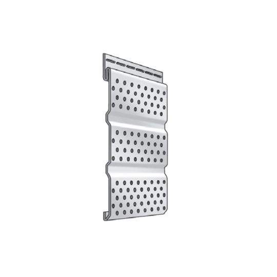 Royal Building Products Triple 4" Builders Perforated Soffit White