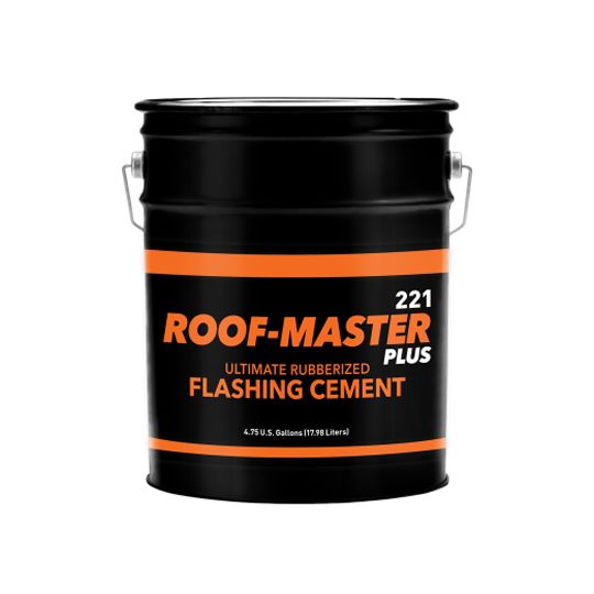 United Asphalt (New Jersey) Roof-Master Plus Ultimate Rubberized Flashing Cement - 5 Gallon Pail