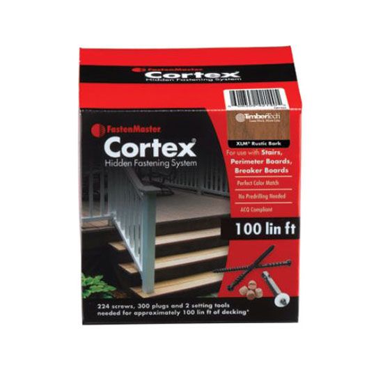 Wolf Home Products Cortex Screws - 100 Sq. Ft. Coverage Weathered Ipe