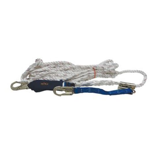 C&R Manufacturing 5/8" x 50' Safety Rope with Lanyard White