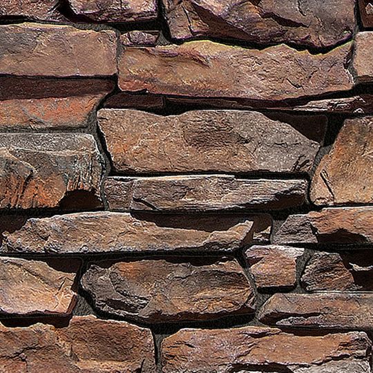 Coronado Stone Rocky Mountain Ledge - 13.5 Sq. Ft. Dura-Pak Flats Dakota Brown