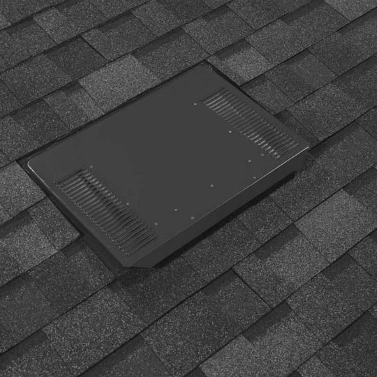 Owens Corning VentSure&reg; Low Profile Slant Back Roof Vent with Exterior Louver - Extended Flange Dark Grey