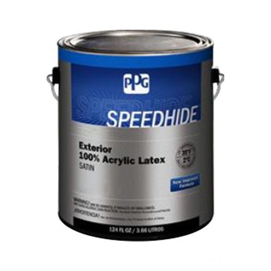 PPG Industries (6-2300XI) Speedhide&reg; Exterior 100% Acrylic Latex Satin with Ultra Deep Base - 5 Gallon Pail