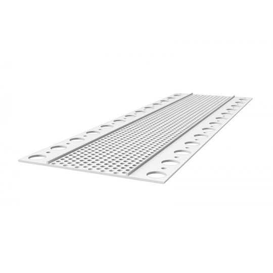 Vinyl Corp 4" Surface Mount One Piece Soffit Board with Perforated Flanges