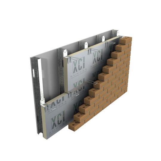 Hunter Panels 2" x 4' x 8' Xci Class A Grade-III (25 psi) Reinforced Foil Facer Polyiso Insulation