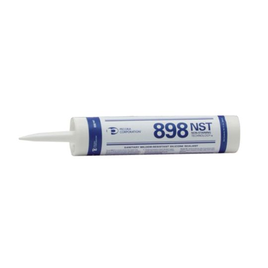 Pecora 898NST Sanitary Mildew Resistant Silicone Sealant - 10.1 Oz. Tube Almond