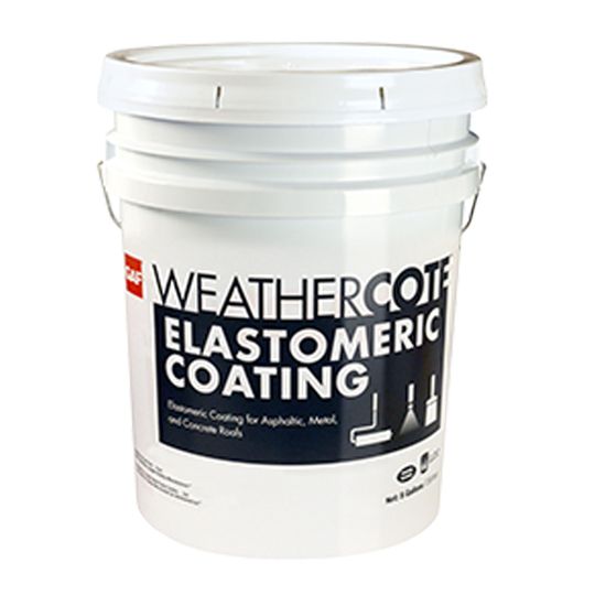 GAF WeatherCote&trade; Elastomeric Coating 5 Gallon Pail White